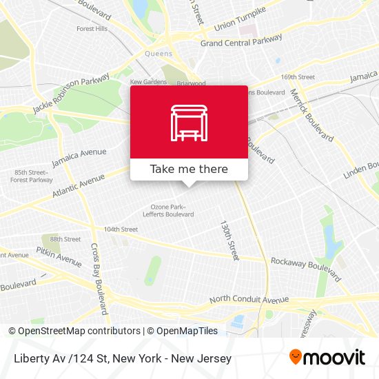 Mapa de Liberty Av /124 St