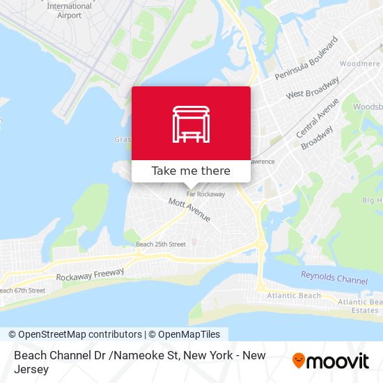 Beach Channel Dr /Nameoke St map