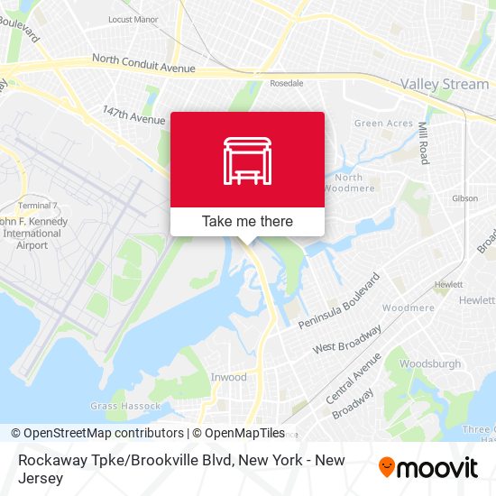 Rockaway Tpke/Brookville Blvd map