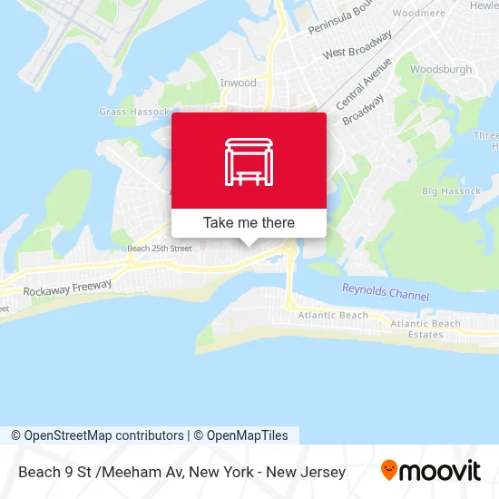 Beach 9 St /Meeham Av map