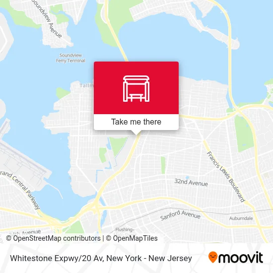Whitestone Expwy/20 Av map