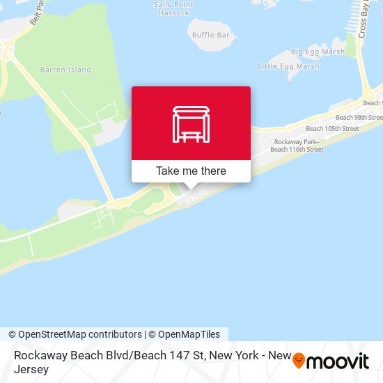 Rockaway Beach Blvd / Beach 147 St map