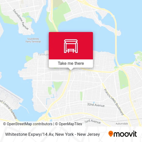 Whitestone Expwy/14 Av map
