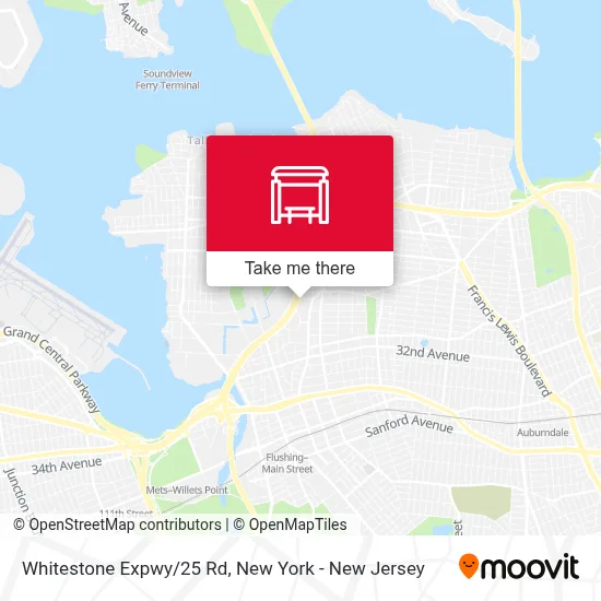 Whitestone Expwy/25 Rd map