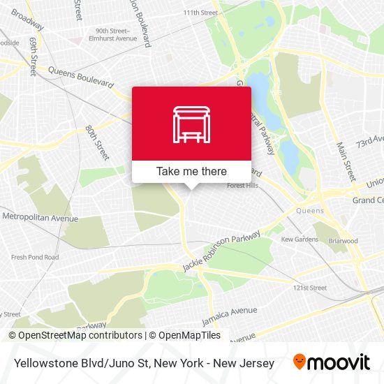 Mapa de Yellowstone Blvd/Juno St