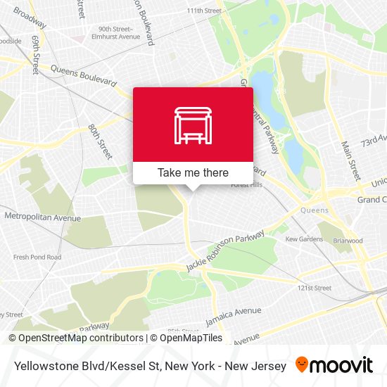Yellowstone Blvd/Kessel St map