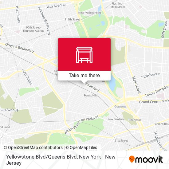 Yellowstone Blvd/Queens Blvd map
