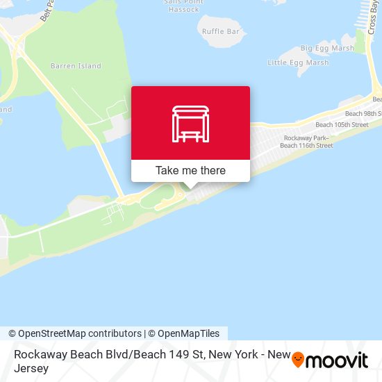 Rockaway Beach Blvd / Beach 149 St map