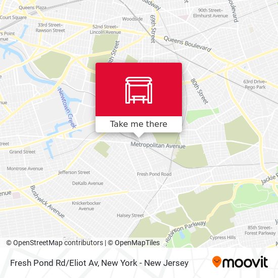 Fresh Pond Rd/Eliot Av map