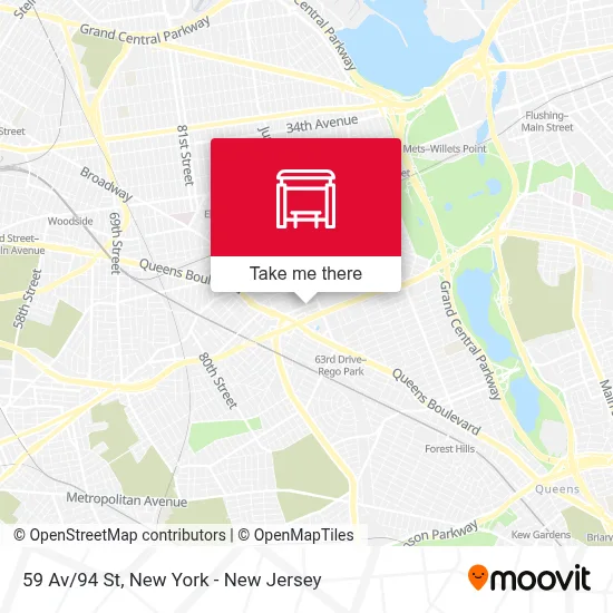 59 Av/94 St map
