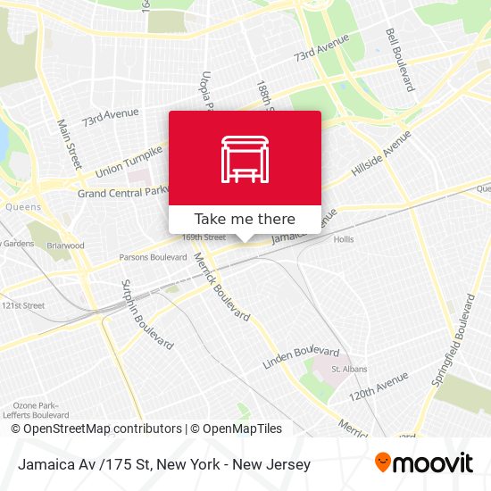 Jamaica Av /175 St map