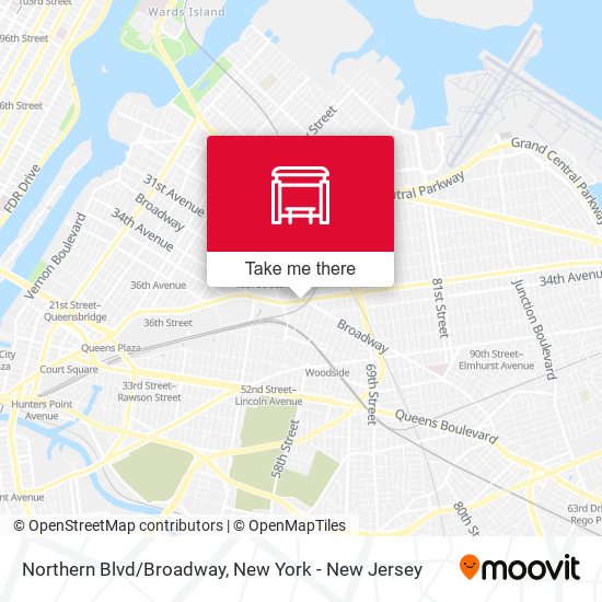 Northern Blvd/Broadway map