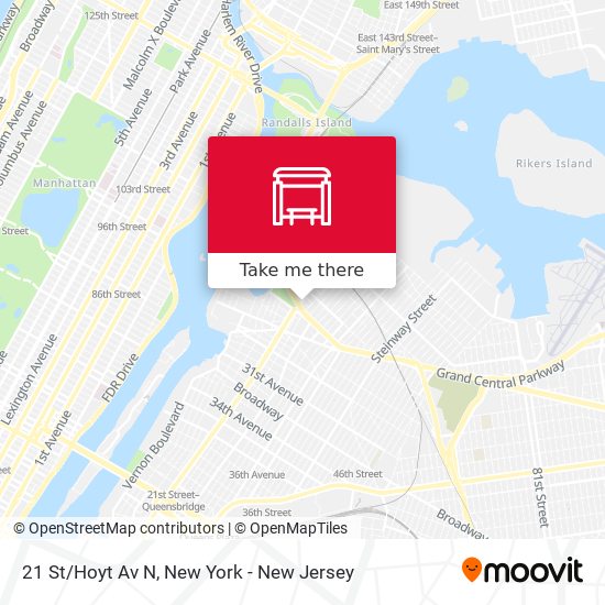 Mapa de 21 St/Hoyt Av N