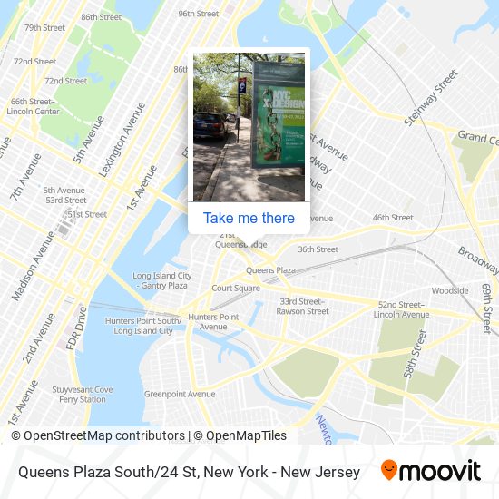 Queens Plaza South/24 St map