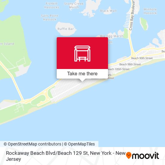Rockaway Beach Blvd / Beach 129 St map