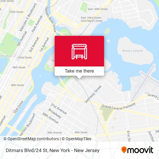 Mapa de Ditmars Blvd/24 St