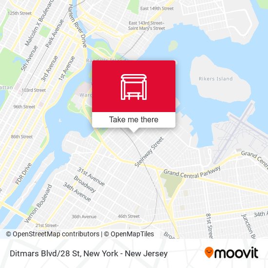 Mapa de Ditmars Blvd/28 St