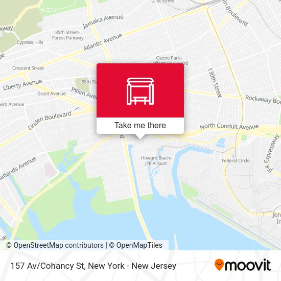 157 Av/Cohancy St map