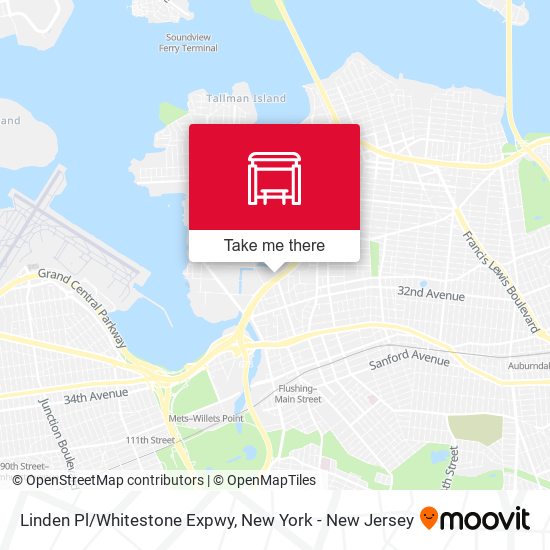 Linden Pl/Whitestone Expwy map