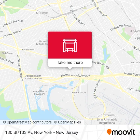 130 St/133 Av map