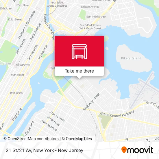 21 St/21 Av map