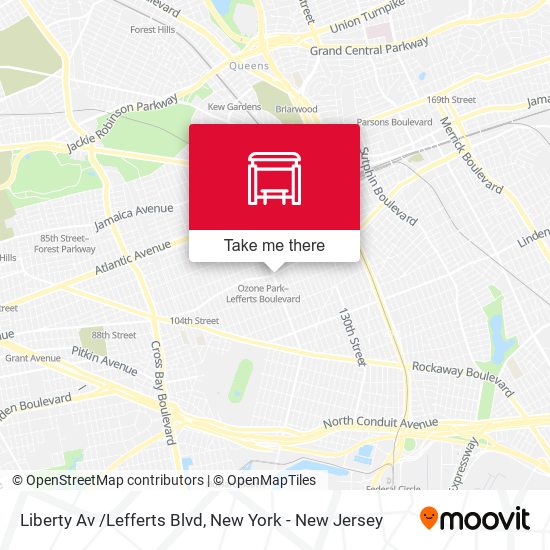 Mapa de Liberty Av /Lefferts Blvd