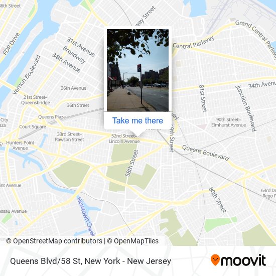 Mapa de Queens Blvd/58 St