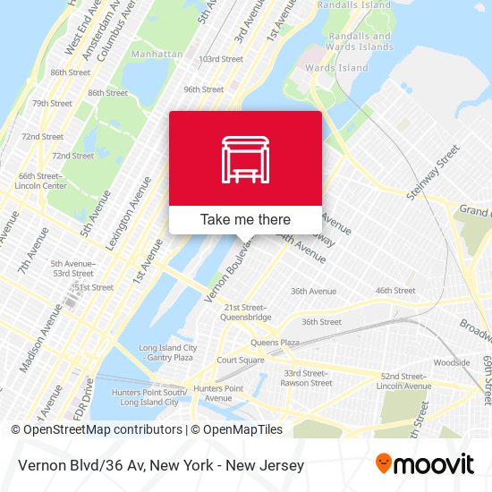 Vernon Blvd/36 Av map
