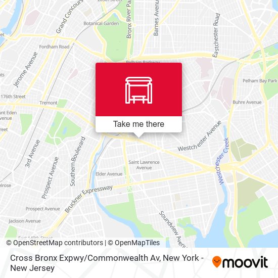 Cross Bronx Expwy / Commonwealth Av map