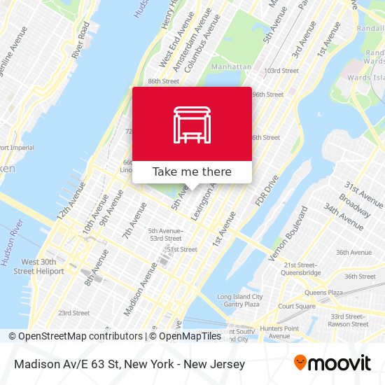 Mapa de Madison Av/E 63 St