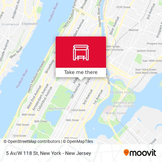 Mapa de 5 Av/W 118 St
