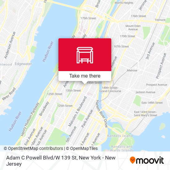 Mapa de Adam C Powell Blvd/W 139 St