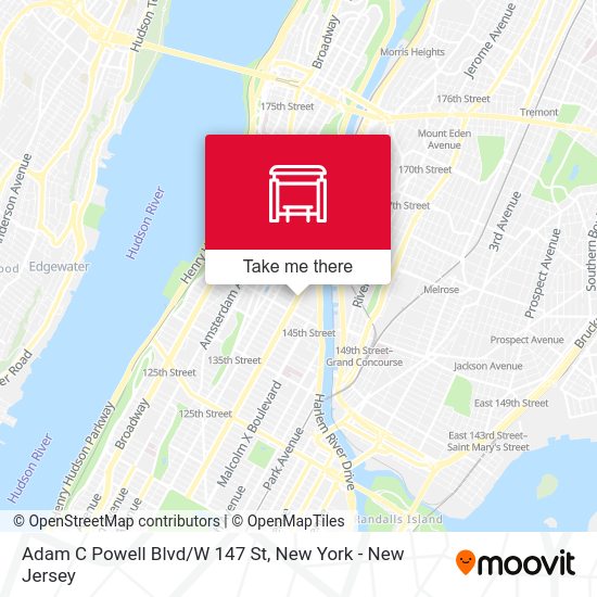 Mapa de Adam C Powell Blvd/W 147 St