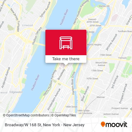 Mapa de Broadway/W 168 St