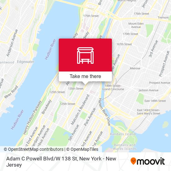 Mapa de Adam C Powell Blvd/W 138 St
