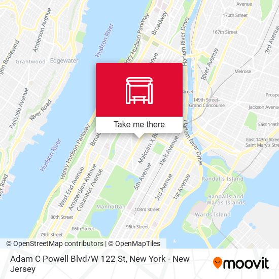 Mapa de Adam C Powell Blvd/W 122 St