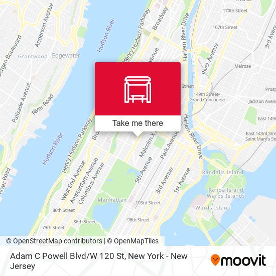 Adam C Powell Blvd/W 120 St map