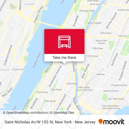 Saint Nicholas Av/W 153 St map