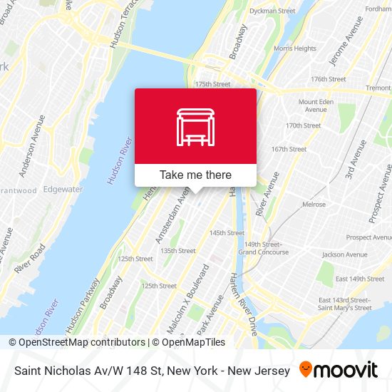 Saint Nicholas Av/W 148 St map