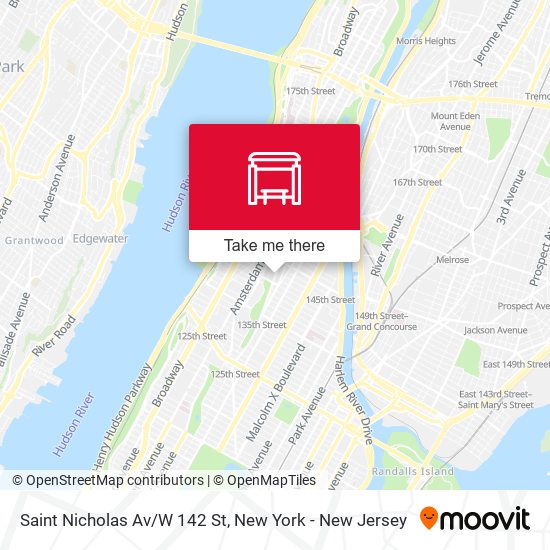 Saint Nicholas Av/W 142 St map