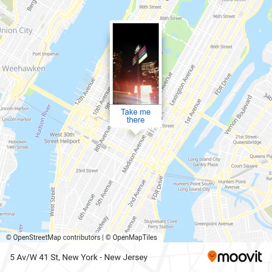5 Av/W 41 St map