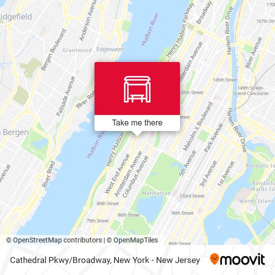 Mapa de Cathedral Pkwy/Broadway