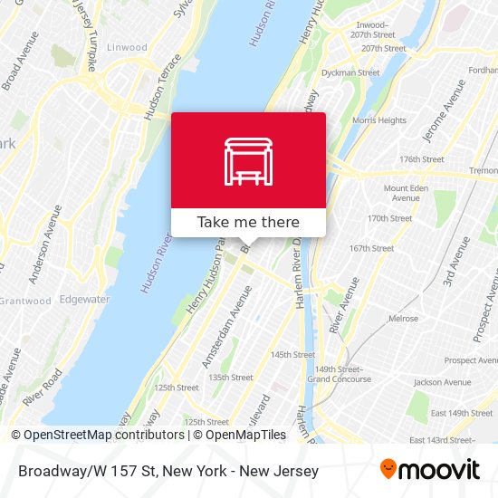 Mapa de Broadway/W 157 St