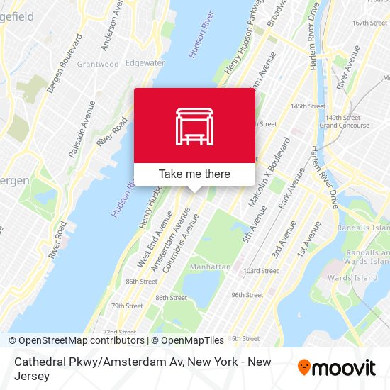 Mapa de Cathedral Pkwy/Amsterdam Av