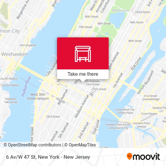 6 Av/W 47 St map