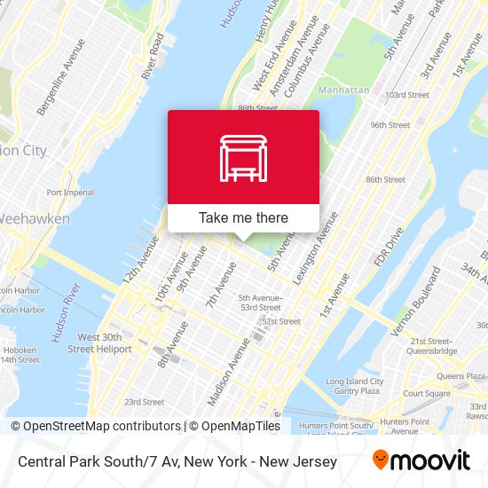 Central Park South/7 Av map