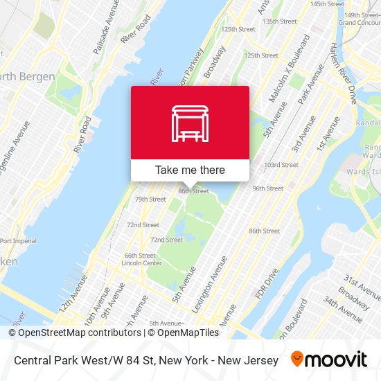 Mapa de Central Park West/W 84 St