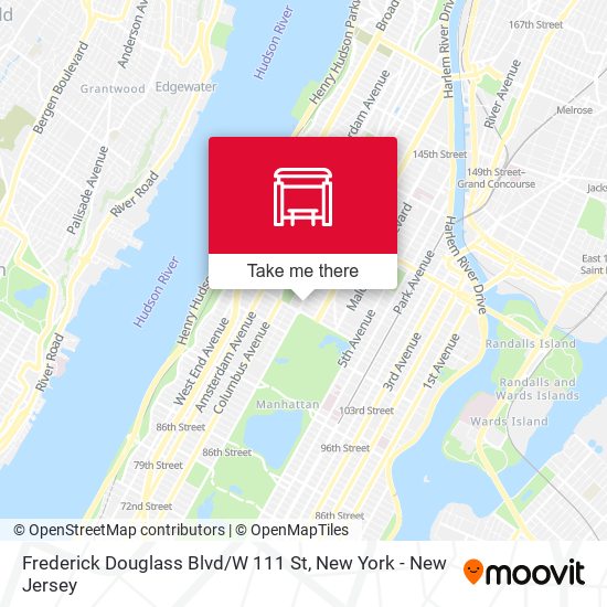 Mapa de Frederick Douglass Blvd / W 111 St