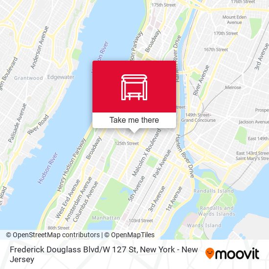 Frederick Douglass Blvd / W 127 St map