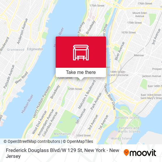 Frederick Douglass Blvd / W 129 St map